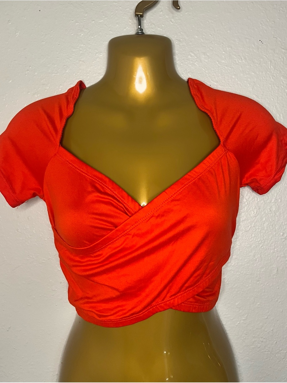 Fashion Nova Red Wrap Crop Top